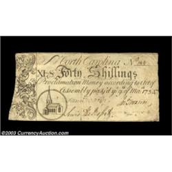 North Carolina March 9, 1754 40s Choice Very Fine. Just a hair lower in quality than the full Extrem