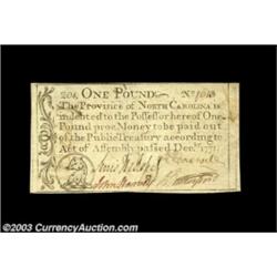 North Carolina December 1771 L1 About New. Well centered, with bold signatures and excellent eye app