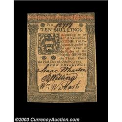 Pennsylvania October 1, 1773 10s About New. A nice high-grade circulated note.  Important notice: He