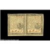 Image 1 : Pennsylvania April 10, 1777 6d Horizontal Pair. The left-hand note of this pretty, bright pair grade