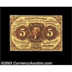 Fr. 1229 5c First Issue Choice About New. Beautifully perforated and perfectly centered on both side