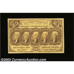 Fr. 1281 25c First Issue Very Choice New. With a tiny little bit more left face margin, this strictl