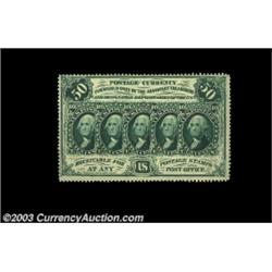 Fr. 1310 50c First Issue Very Choice New. Fully perforated all around, with bright paper, bold ink c