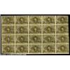 Image 1 : Fr. 1232 5c Second Issue Uncut Sheet of Twenty Choice Extremely Fine. This sheet was printed from Fa