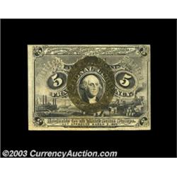 Fr. 1235 5c Second Issue Choice New. This is the only 5c note printed on Fiber Paper. It's a scarce
