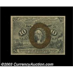 Fr. 1245 10c Second Issue Gem New. Very broadly margined all around, with excellent centering both f