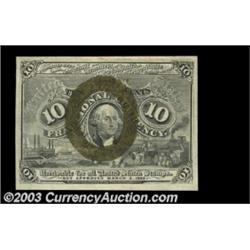 Fr. 1245 10c Second Issue Very Choice New. A near-Gem example.  Important notice: Heritage usually a