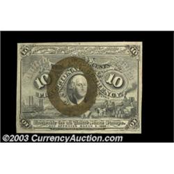 Fr. 1245 10c Second Issue Choice New. Strong back color.  Important notice: Heritage usually auction