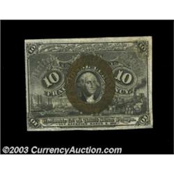 Fr. 1249 10c Second Issue Choice About New. A near-Uncirculated example of this 10c Second Issue Fib