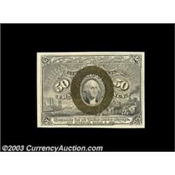 Fr. 1317 50c Second Issue Gem New. Utterly Superb from the face, with huge margins, a perfectly cent