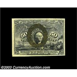 Fr. 1320 50c Second Issue Gem New. An essentially flawless example of this tough Fiber Paper number.