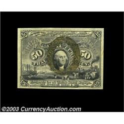 Fr. 1320 50c Second Issue Very Choice New. A scarce Fiber Paper note, with excellent color, good pri
