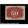 Image 2 : Fr. 1322 50c Second Issue Gem New. A simply beautiful Fiber Paper 50c note, with bright colors, orig