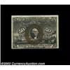 Image 1 : Fr. 1322 50c Second Issue About New. This otherwise very nice Fiber Paper note has a light vertical