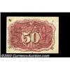 Image 2 : Fr. 1322 50c Second Issue About New. A very nice, lightly circulated Fiber Paper note.  Important no