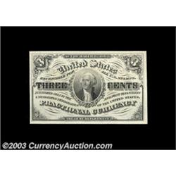 F. 1226 3¢ Third Issue Gem New. A pretty little note with broad margins all around on both sides, id