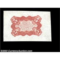 Fr. 1236/38SP 5c Third Issue Wide Margin Backs Gem New. One each of the red and green backs. Both ar