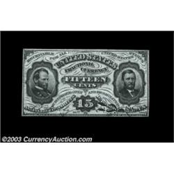 Fr. 1272SP 15c Third Issue Narrow Margin Face Gem New. Although close all around, the margins are fu