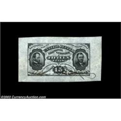 Fr. 1274SP 15c Third Issue Wide Margin Face Superb Gem New. A spectacular hand-signed Grant-Sherman