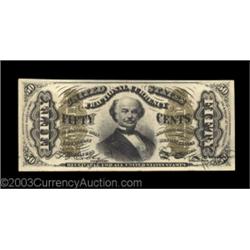 Fr. 1324 50c Third Issue Spinner Very Choice New. A nice original note, with deep embossing, terrifi