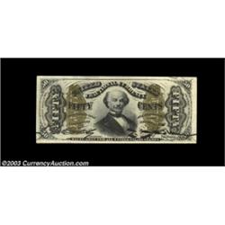 Fr. 1328 50c Third Issue Spinner Superb Gem New. This hand-autographed Red Back Spinner is just abou