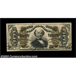 Fr. 1328 50c Third Issue Spinner Gem New. Incredibly deep, original embossing along with bold, hand