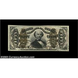 Fr. 1329 50c Third Issue Spinner Gem New. A beautiful example of this hand-autographed Allison-Spinn