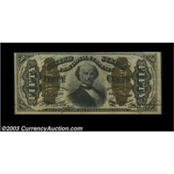 Fr. 1339 50c Third Issue Spinner Type II Choice New. Deep, original embossing is easily seen on this