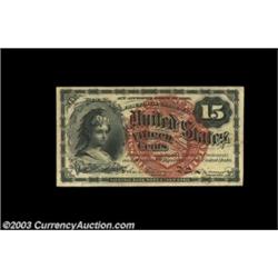Fr. 1268 15c Fourth Issue Choice New. Very heavily fibered, broadly margined and without a hint of a