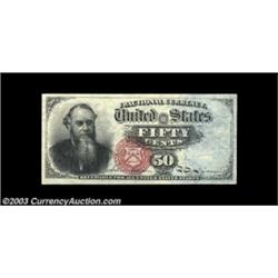 Fr. 1376 50¢ Fourth Issue Stanton Superb Gem New. A flawless Stanton with huge even margins all the