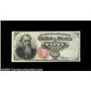 Image 1 : Fr. 1376 50c Fourth Issue Stanton Very Choice New. Originally embossed and quite near the full Gem g
