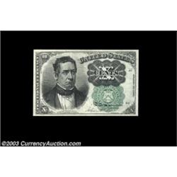 Fr. 1264 10c Fifth Issue Superb Gem New. A totally flawless example, with broad even margins, bright