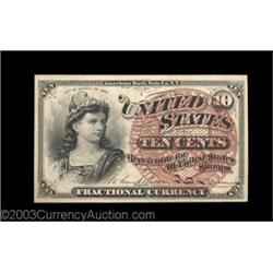 Two Fourth Issue 10¢ Notes. Fr. 1257 and Fr. 1258, both pieces fully Gem New. 2 notes  Important not