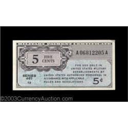 Four Fractional MPC Notes. Series 471 5¢ About New, Series 472 5¢ Choice New, Series 472 10¢ Choice