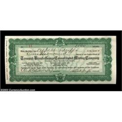 Nevada Mining CertificateA stock certificate for 1000 shares of the Tonopah Broad-Gauge Consolidated
