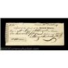 Image 1 : An Early Bank of the United States Check Dated 1799 in Philadelphia. Two hammer cancels have been hi
