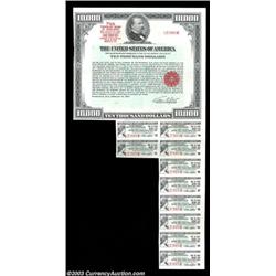 $10,000 U.S. Treasury Bearer Bond. This is a 7 5/8% U.S. Treasury Bearer Bond of 2002-2007. The issu