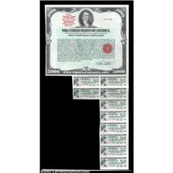 $5000 U.S. Treasury Bearer Bond. This is a 7 5/8% U.S. Treasury Bearer Bond of 2002-2007. The issue