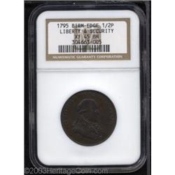 1795 1/2P Washington Liberty &amp; Security Halfpenny, BIRMINGHAM Edge XF45 NGC.