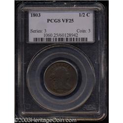 1803 1/2 C VF25 PCGS.