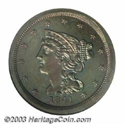 1841 1/2 C Original PR65 Brown NGC.