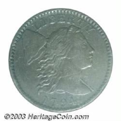 1794 1C Head of 1795 AU53 NGC.