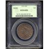 Image 1 : 1820 1C Large Date MS64 Brown PCGS.