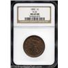 Image 1 : 1852 1C MS65 Red and Brown NGC.
