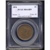 Image 1 : 1854 1C MS64 Brown PCGS.