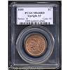 Image 1 : 1855 1C Upright 5s MS64 Red PCGS.
