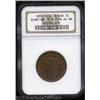 Image 1 : 1855 1C Slanting 5s, Knob on Ear MS64 Brown NGC.