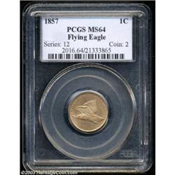 1857 1C MS64 PCGS.
