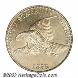 1858 1C Large Letters MS65 NGC.