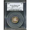 Image 3 : 1857 1C PR64 Cameo PCGS.